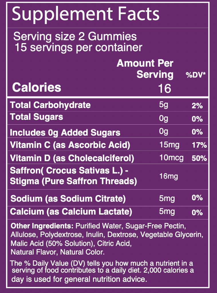 Pure Saffron Gummies